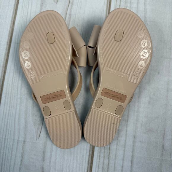 Mini Melissa Girls Harmonic‎ Sweet Bow Sandals 1Y - Picture 5 of 5